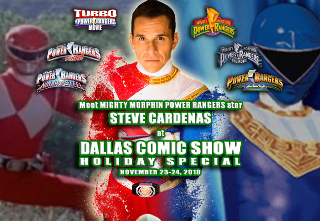 Mighty Morphin Power Rangers Star Steve Cardenas Joins Dcs Nov 23 24 Dallas Comic Show